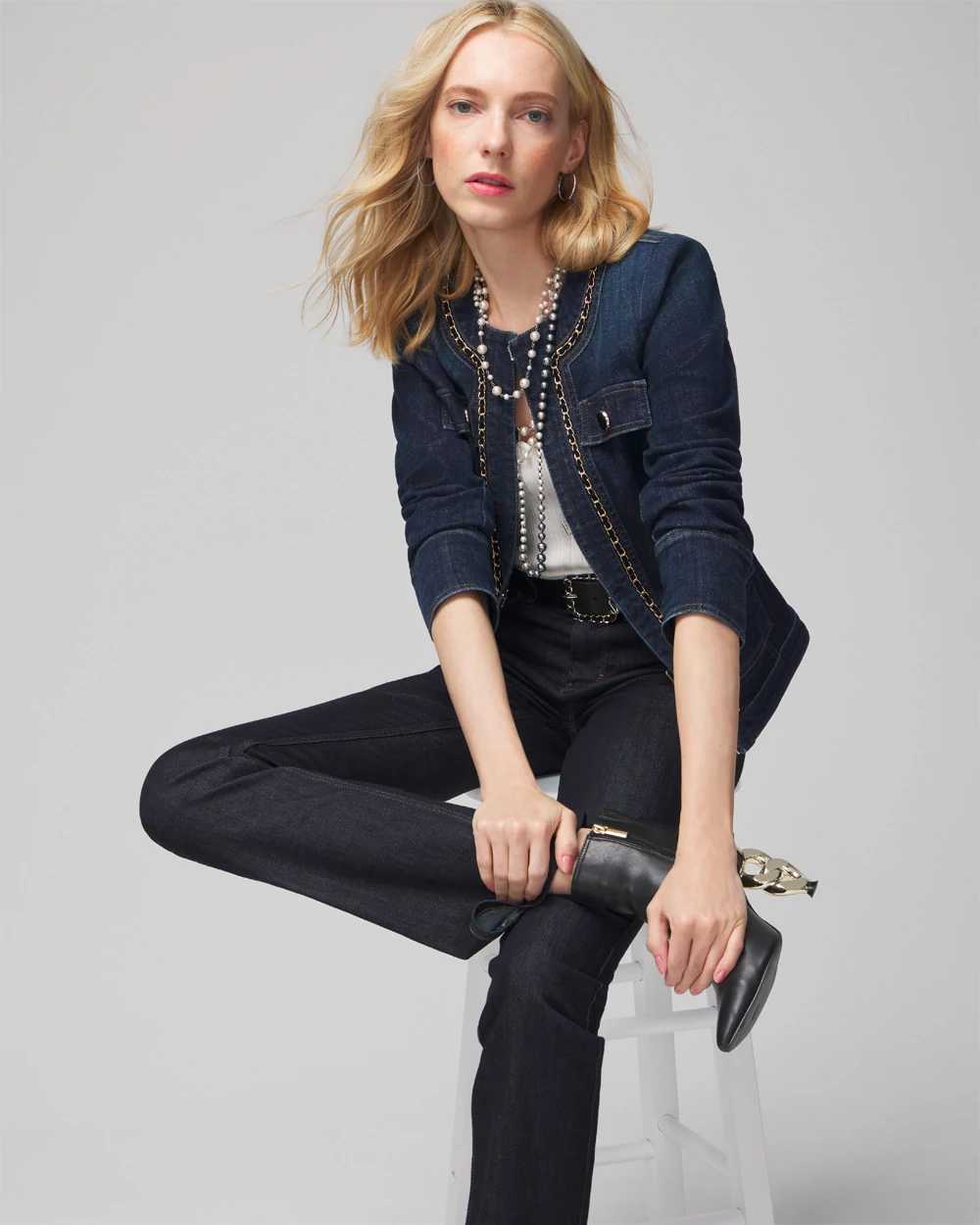 Whbm denim jacket sale